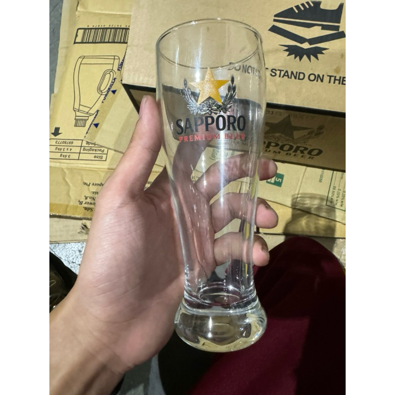 Sapporo beer glass 285ml Shopee Malaysia