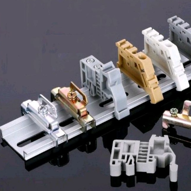 1 METER ALUMINIUM DIN RAIL / DIN MOUNTING RAIL FOR TERMINAL BOXES ...