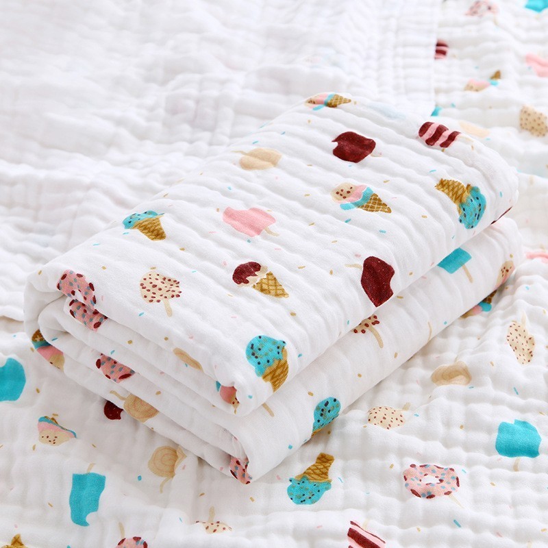 BATH TOWEL BLANKET Six Layer Cotton Gauze for Newborn Baby Infants and  Toddlers Tuala Baby Newborn 纱布婴儿初生儿宝宝新生儿儿童浴巾