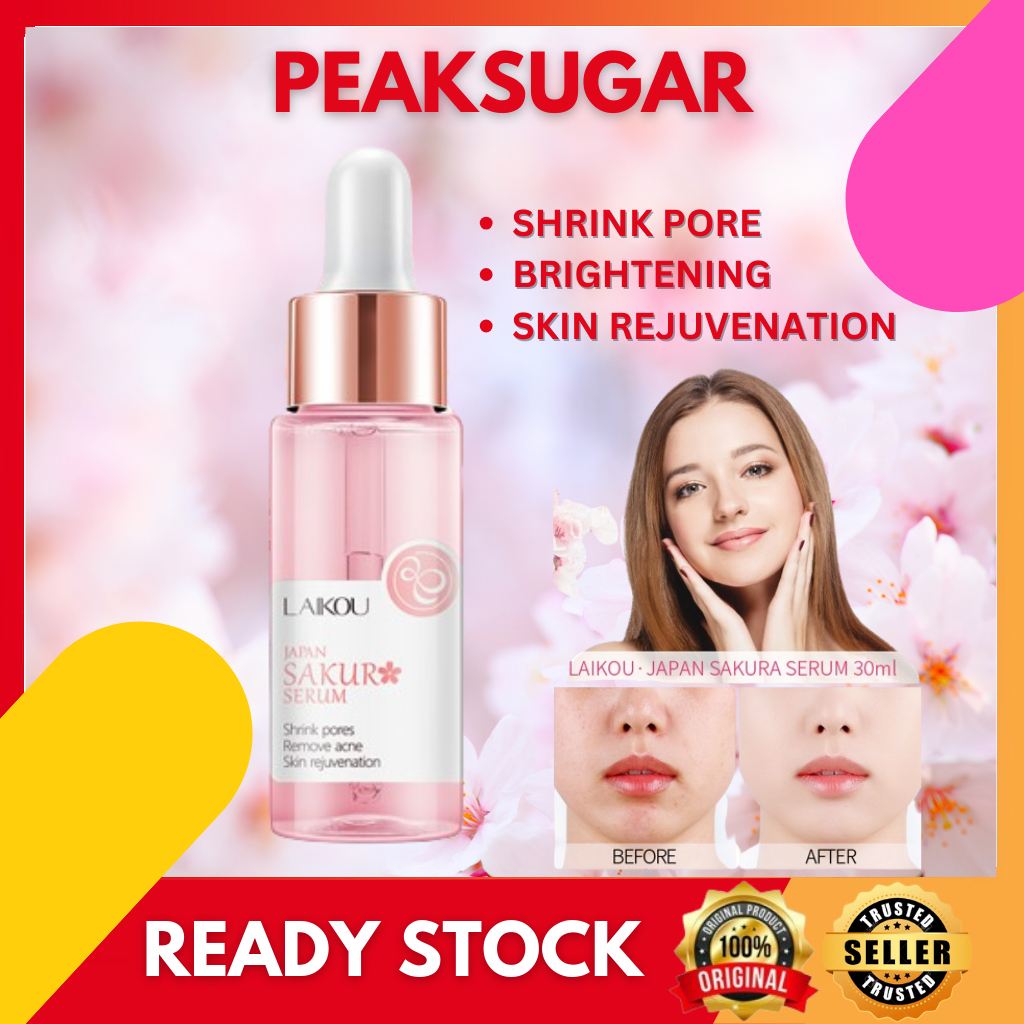 LAIKOU Japan Sakura Serum Remove Wrinkles Spots Cherry Blossoms Facial ...