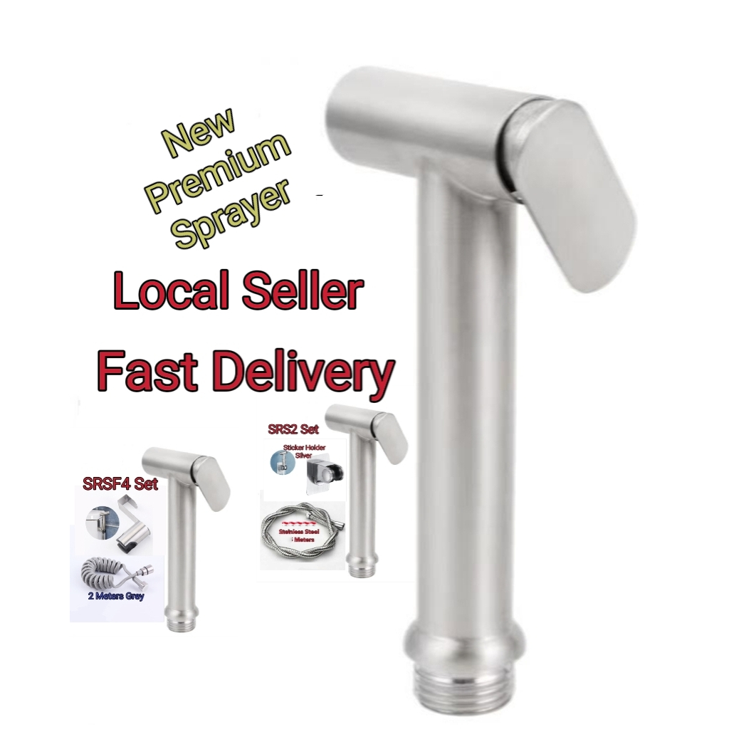 🇲🇾Local Seller MP6 Bidet Spray Gun 304 Stainless Steel Toilet Spray ...