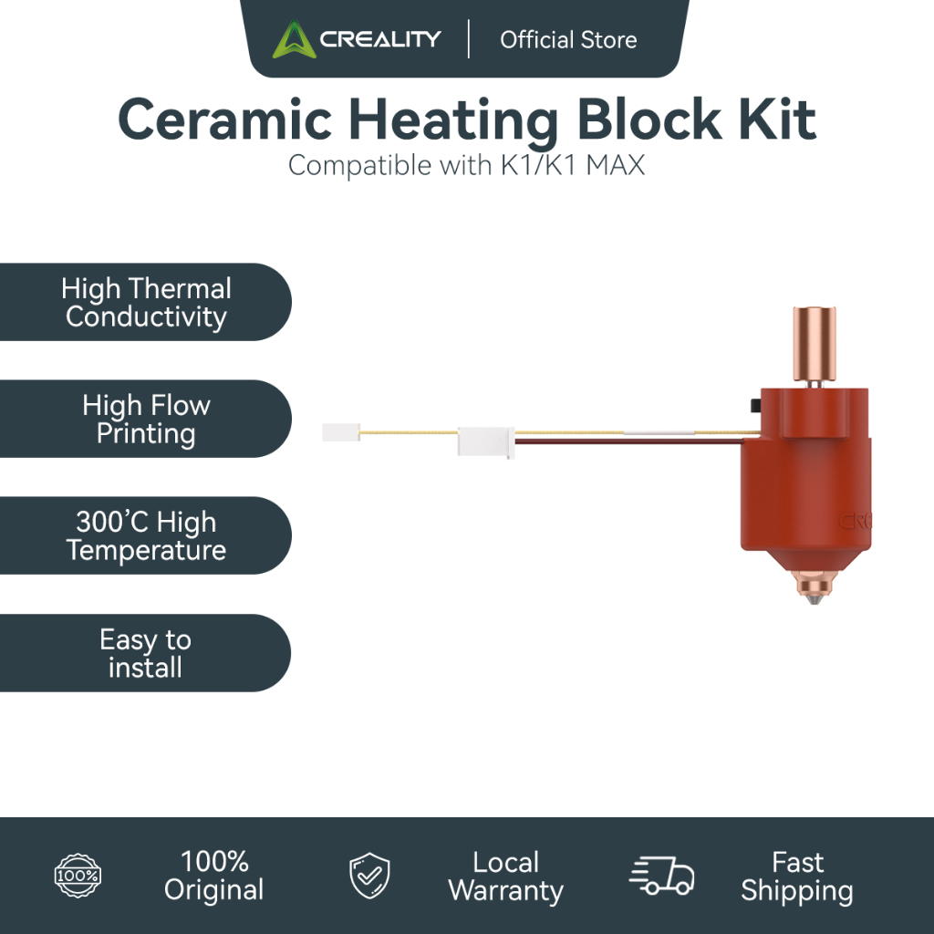 Creality K1 And K1 Max Ceramic Heating Block Kit Shopee Malaysia