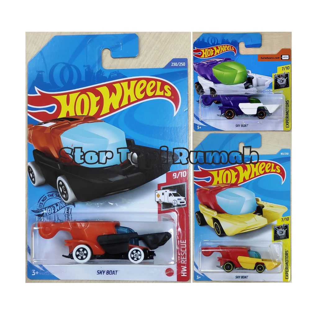 Hot Wheels Sky Boat Fantasy Rescue Experimotors Shopee Malaysia
