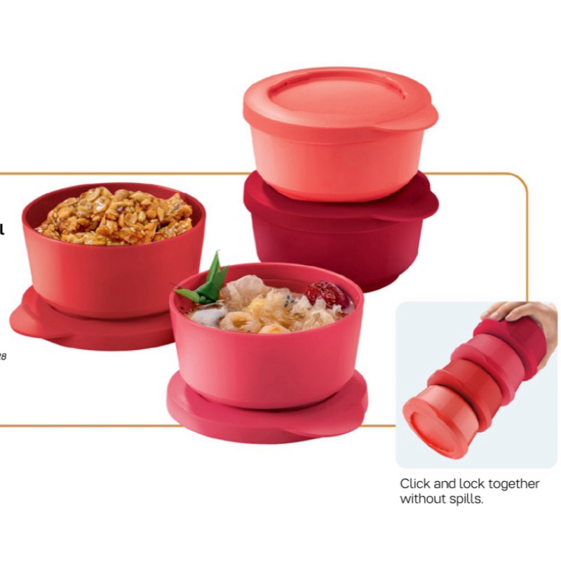 Tupperware illumina Bowl 200ml (4pcs) Shopee Malaysia