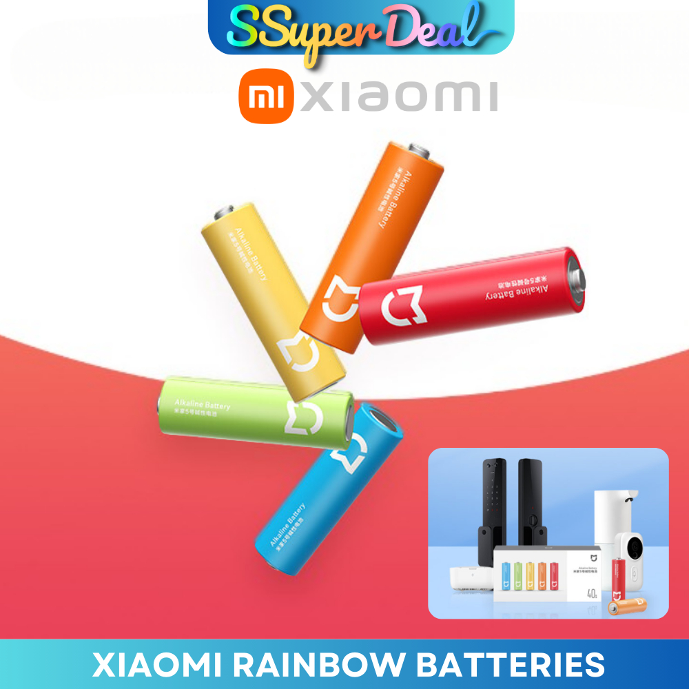 Xiaomi AA Rainbow Batteries (10 Count) Xiaomi AAA Rainbow Batteries