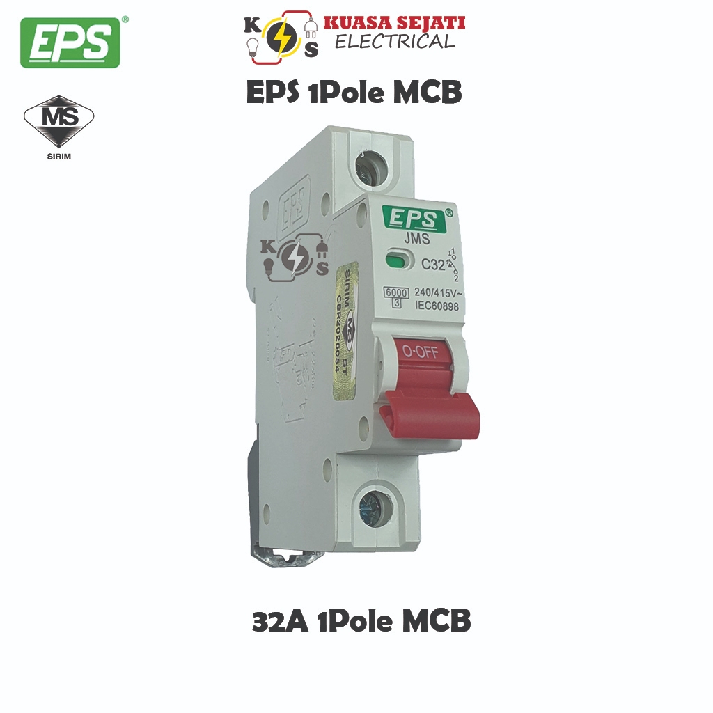 EPS 1Pole / 2Pole / 3Pole MCB 6A /10A / 16A / 20A / 32A / 40A / 63A ...