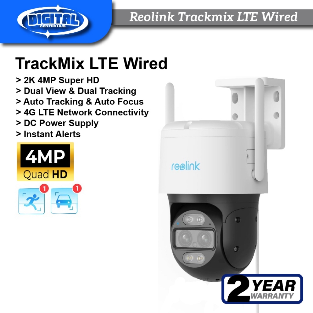 Reolink Trackmix Wired Lte Security Camera Mp Ptz G Lte Camera X