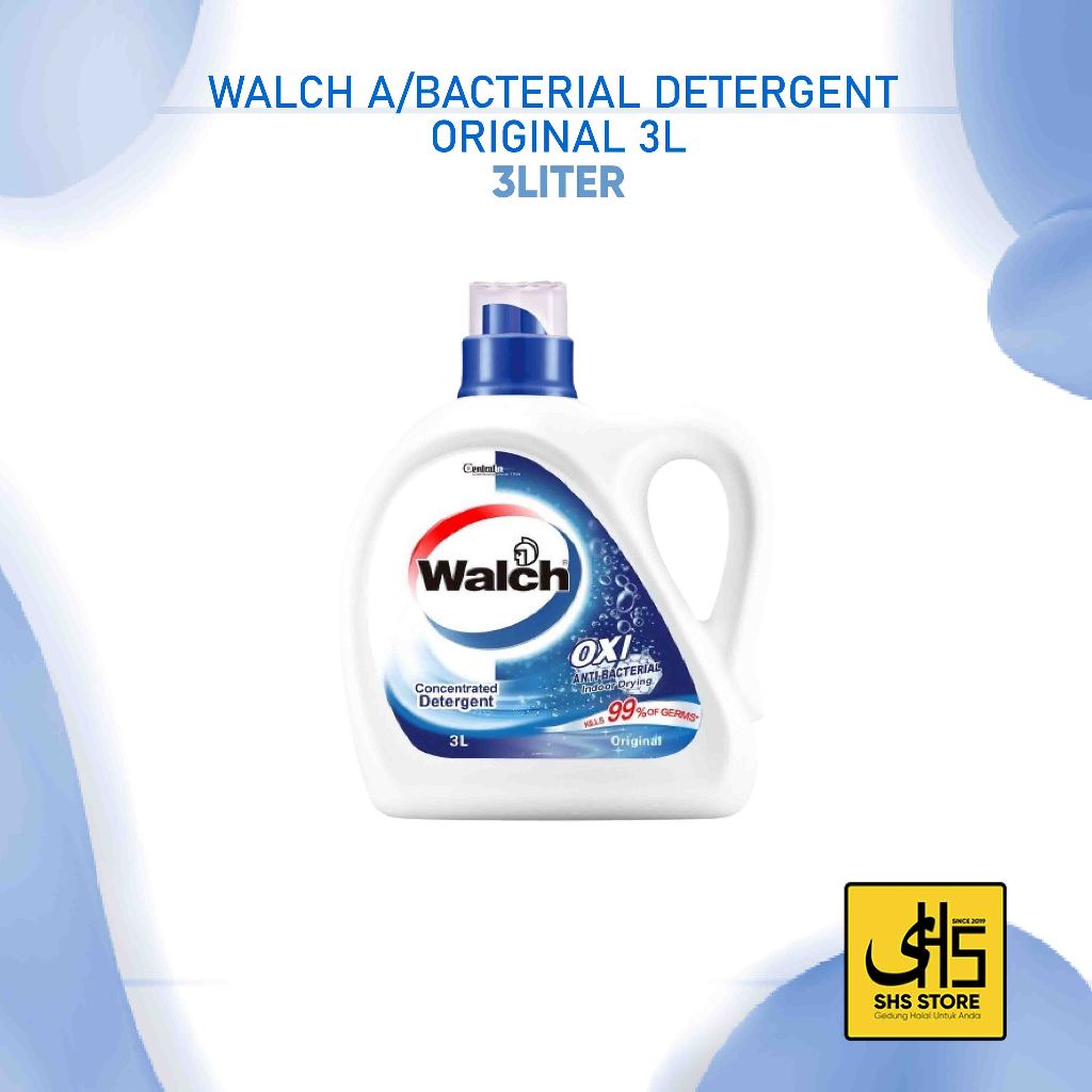 Walch Antibacterial Concentrated Laundry Detergent Original 3L | Shopee ...