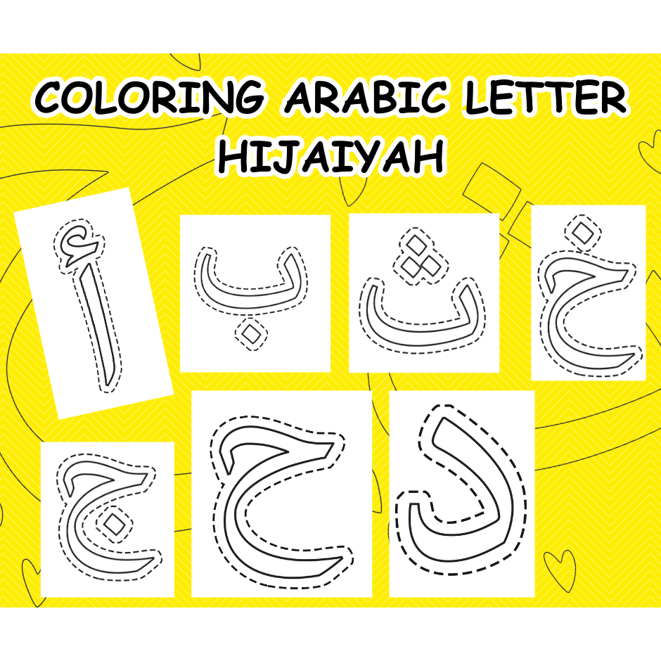 [PDF] Colouring Paper Hijaiyah Letters, Numbers Tracing Workbook ...