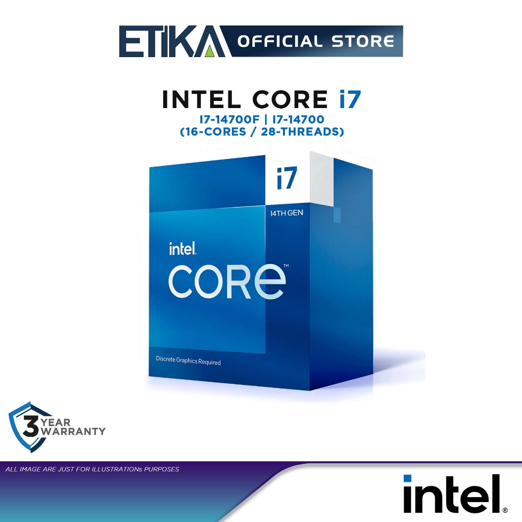 Intel Core i7-14700F | i7-14700 | 16-Cores LGA1700 Socket 14th Gen CPU ...