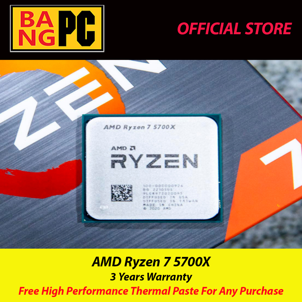 AMD Ryzen 7 5700x(R7 5700x)CPU+ GIGABYTE / MSI B550M/B450M AORUS ELITE ...