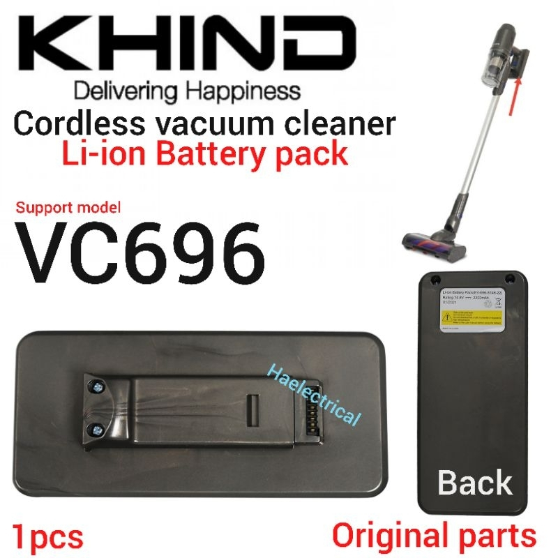KHIND Vacuum Cleaner Liion Battery VC696 (1PC) Shopee Malaysia