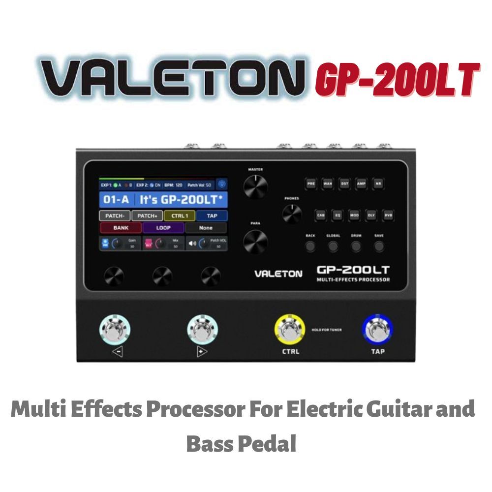 Valeton GP200LT Multi Effects Processor For Electric Guitar and Bass