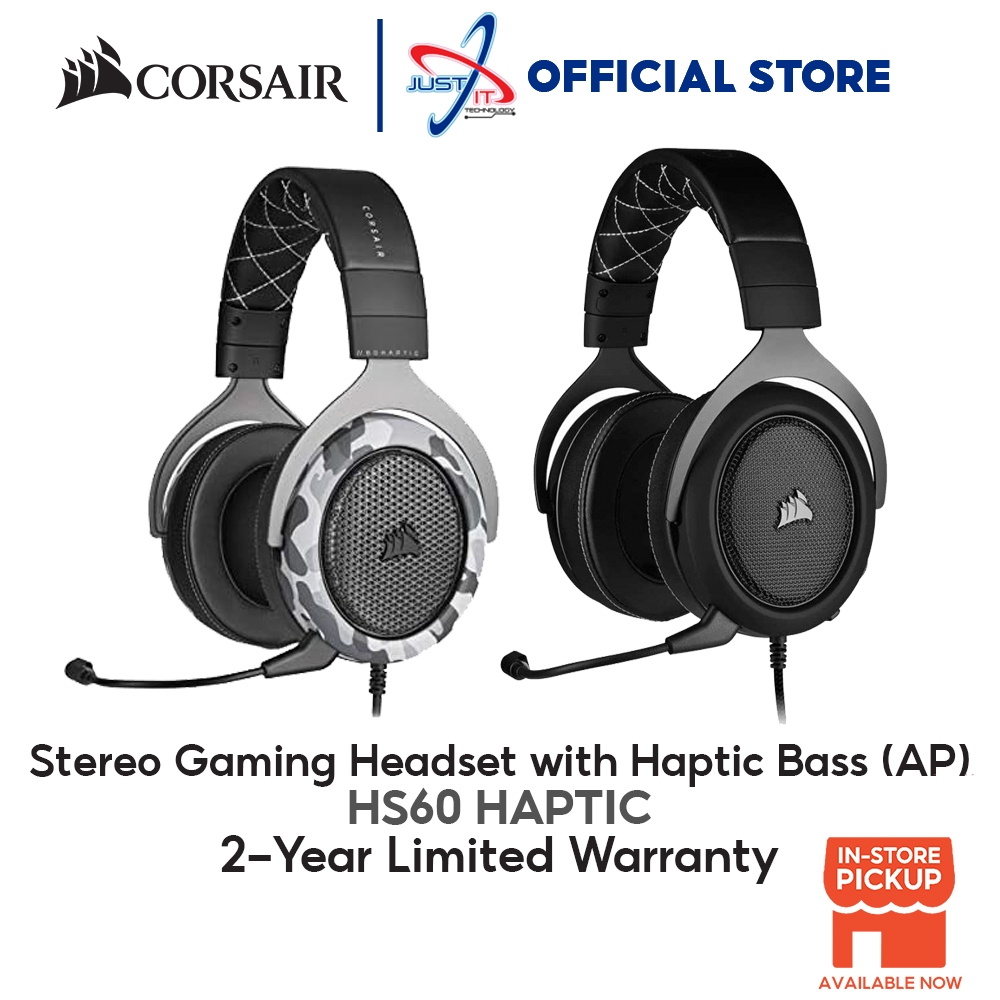 CORSAIR HS60 HAPTIC STEREO GAMING HEADSET ( CA-9011225-AP / CA-9011228 ...