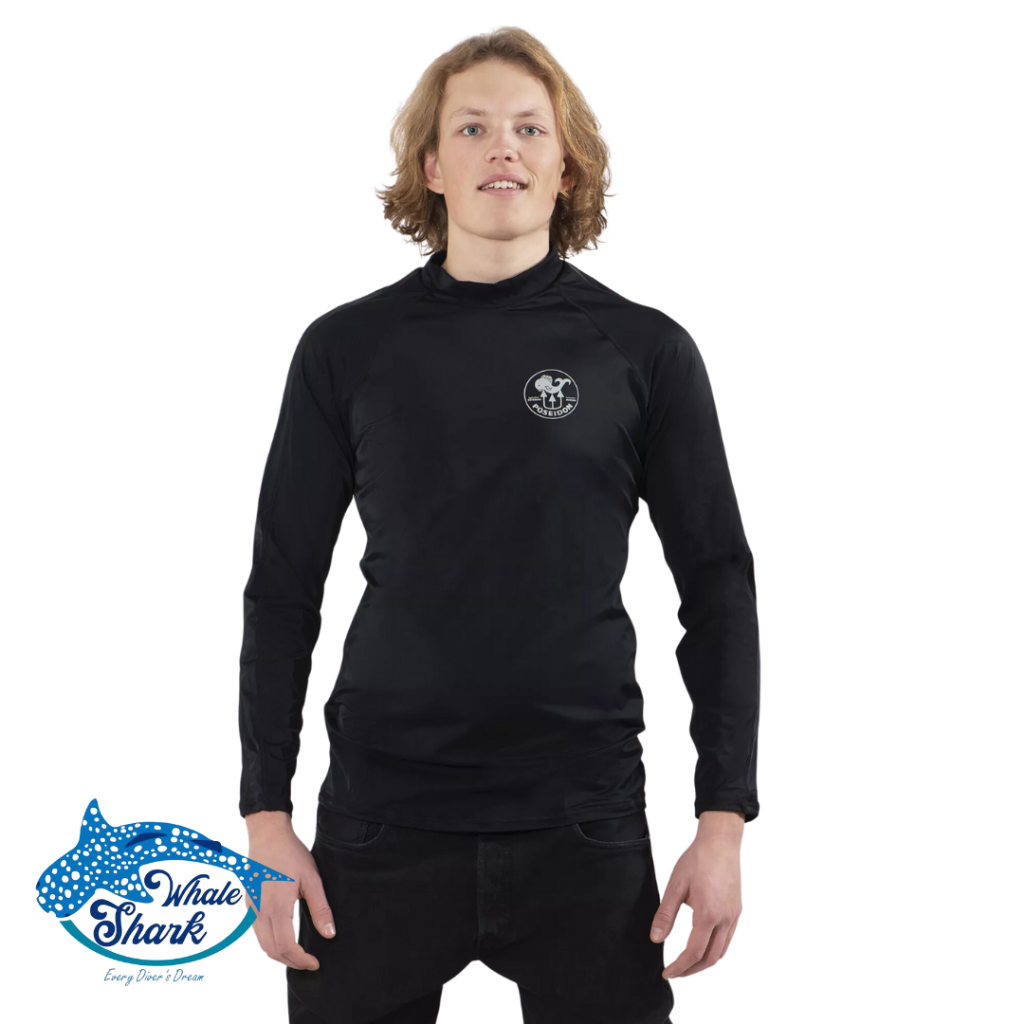 POSEIDON MEN RASH GUARD SPF 50 QUICK DRY FOR WATER SPORT SCUBA DIVING