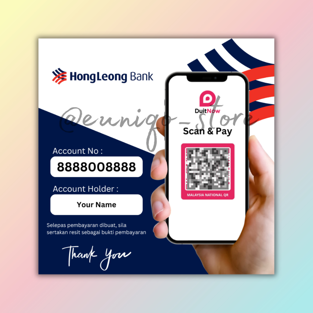 ACCOUNT BANK TEMPLATE/HOLDER/AKAUN BUSSINESS TEMPLATE | Shopee Malaysia