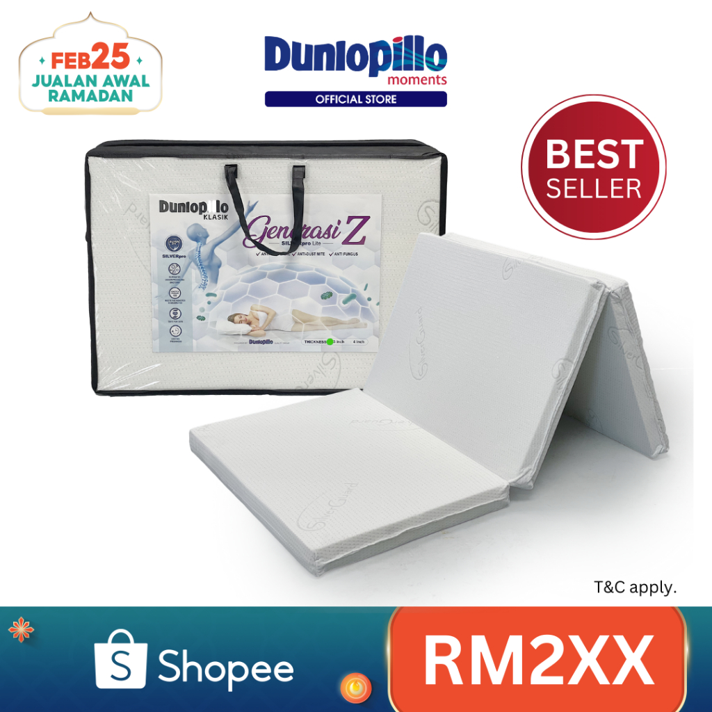 Dunlopillo foldable store mattress