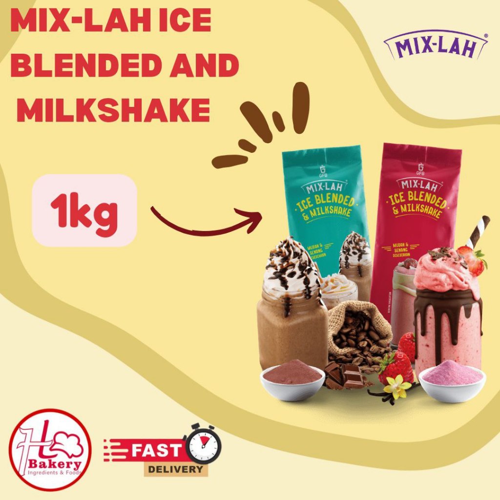 MIX-LAH ICE BLENDED & MILKSHAKE POWDER 1KG | Shopee Malaysia