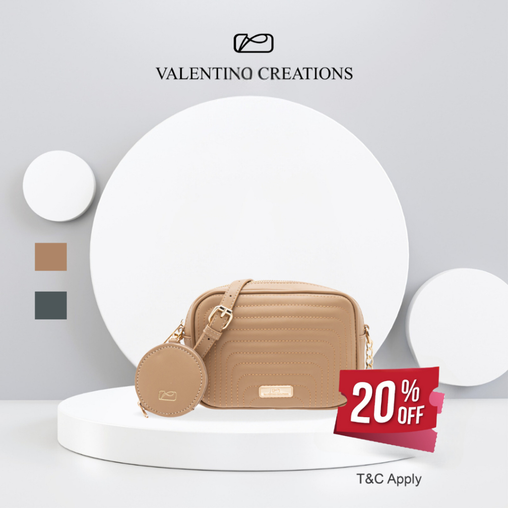 [Raya Special Deals] Valentino Creations Bonnie Embroidery Ladies Women's Crossbody Sling Bag