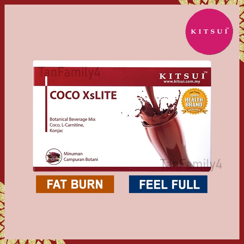 Kitsui Coco XsLite (15sachets x 15g) Chocolate Shake Botanical Beverage ...