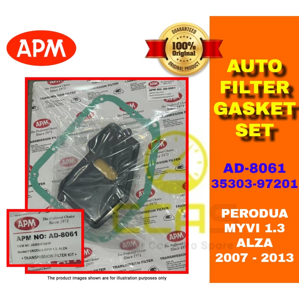 APM Auto Filter Perodua Myvi 1.3 Alza 1.5 2009 - 2013 AD-8061 ( 35303 ...