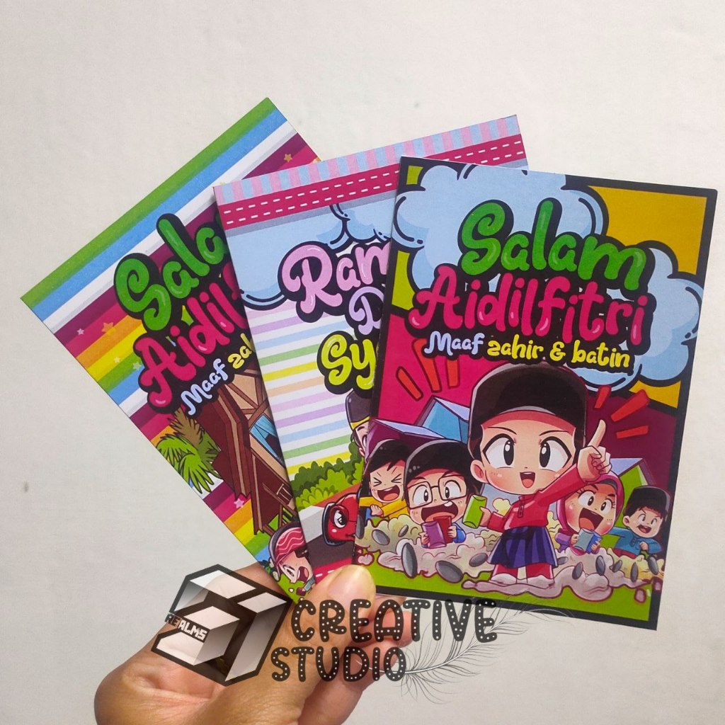 Kad Raya Comel 2024 Kad Hari Raya Aidilfitri | Shopee Malaysia