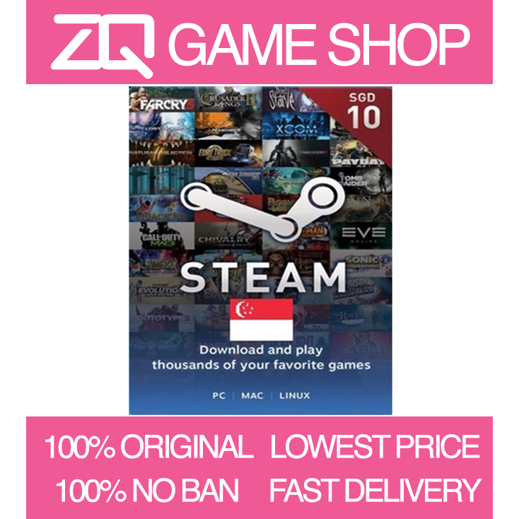 [SG] Steam Wallet Singapore Games Gift Card Code SGD PC Handheld ...