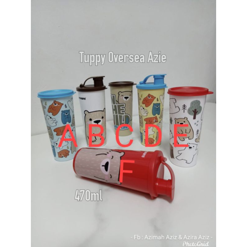Bear Tumbler 470ml | Bottle | Original Tupperware Indonesia | Shopee ...