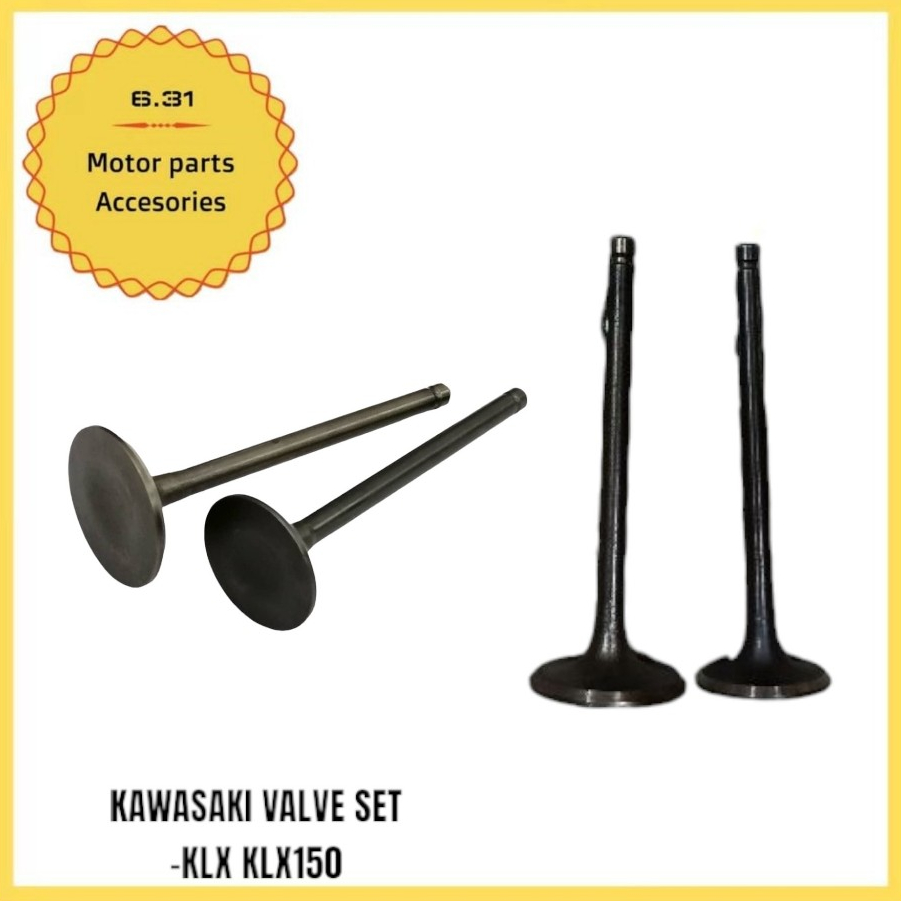 ALL NEW STOCK KAWASAKI KLX150 STANDARD VALVE SET VALVE INTAKE AND VALVE