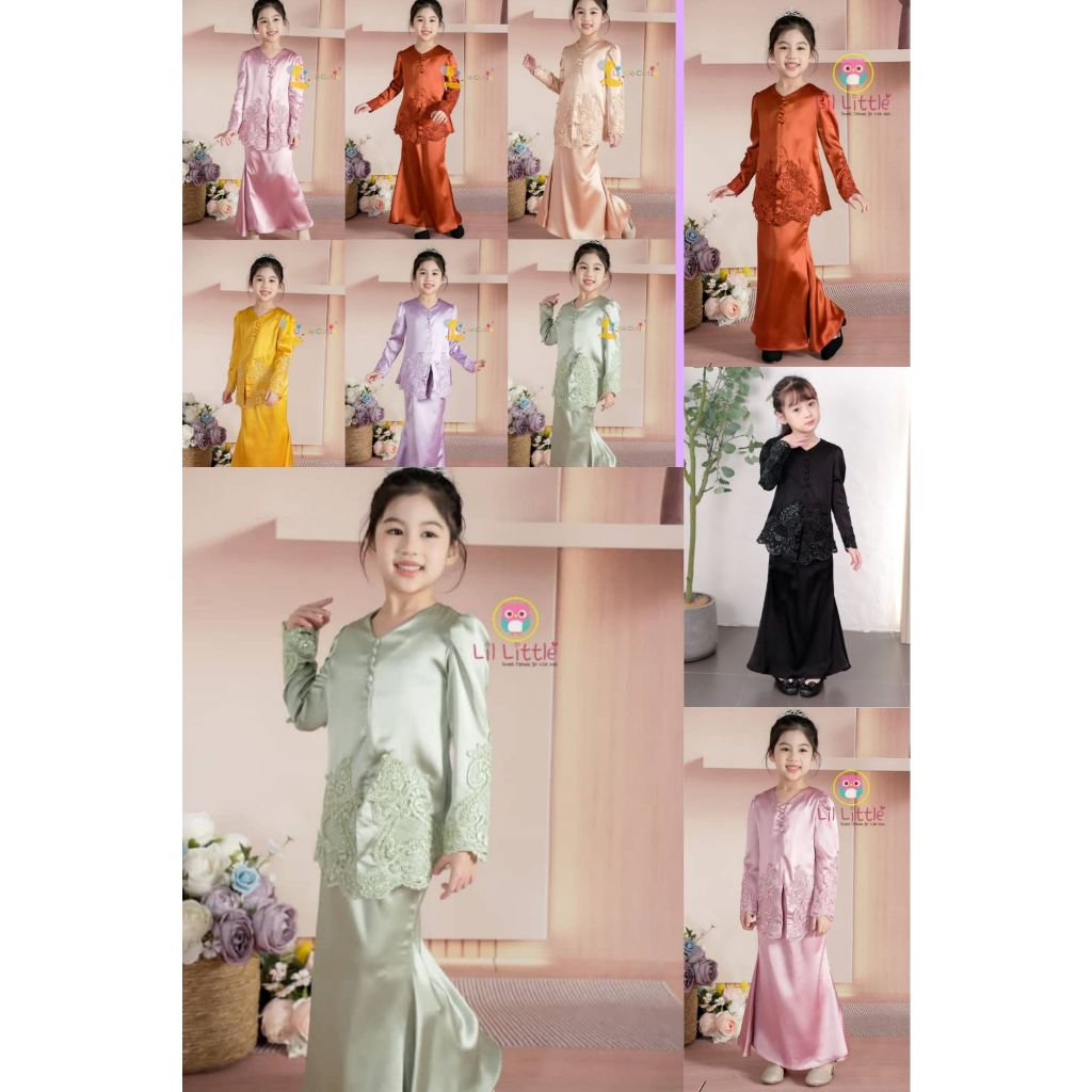 Lil Little BK73 Baju Raya Terkini 2024 Baju Kurung Kebaya Budak Murah ...