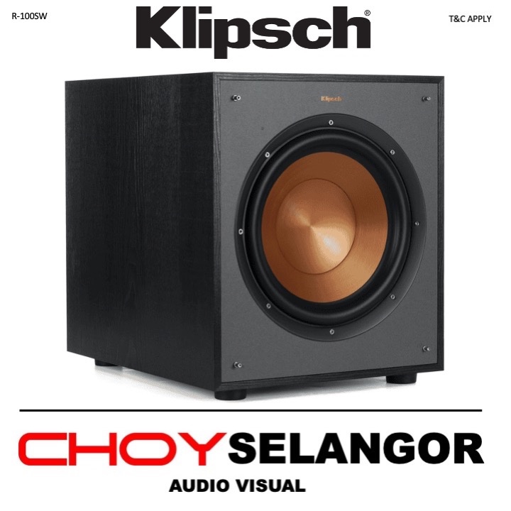 Klipsch R100SW 10″ Powered Subwoofer Shopee Malaysia