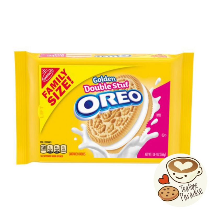 Oreo golden double stuf sandwich cookies family size shopee malaysia