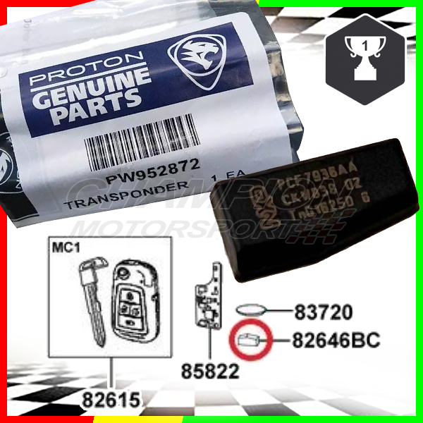 Original Proton Key Transponder Immobilizer Chip New Saga VVT PW952872 ...