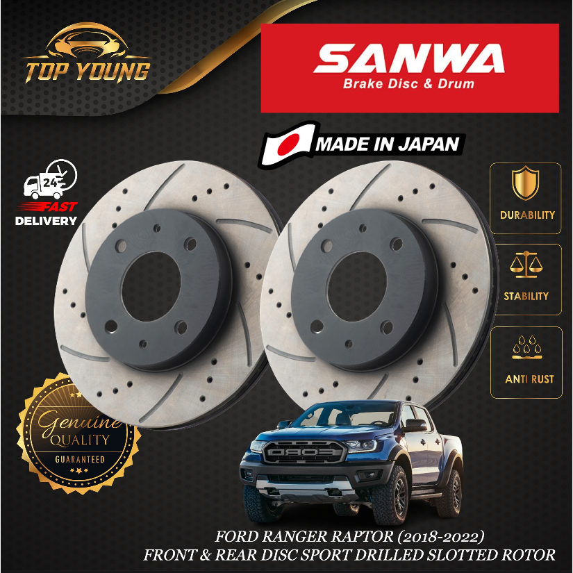 FORD RANGER RAPTOR 2.0 [2018~2022] FRONT & REAR (DEPAN & BELAKANG) DISC ...