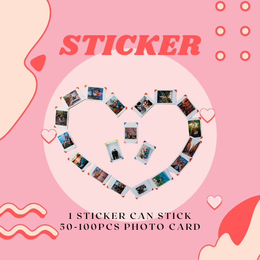 Sticker Photo - Stick 50 to 100pcs Photo Card | Shopee Malaysia