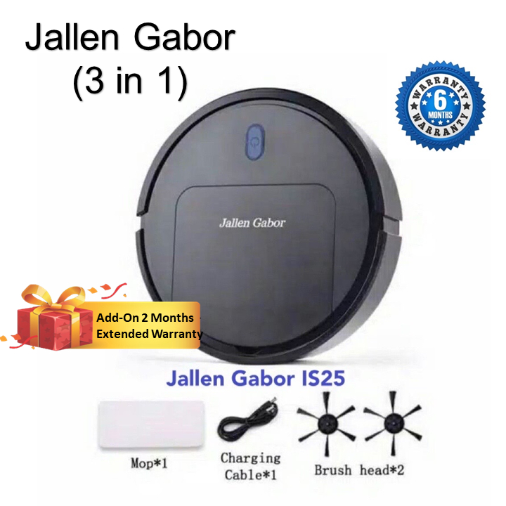 Jallen Gabor Robot Vacuum IS25 (3in1) / IS25A (5in1) Intelligent Vacuum