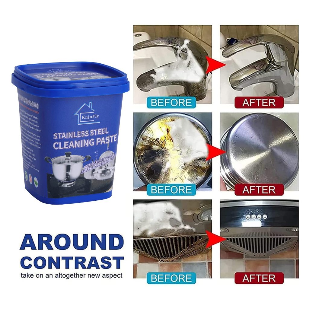 Powerful stainless steel cooker cleaning cream house kitchen cleaner ...