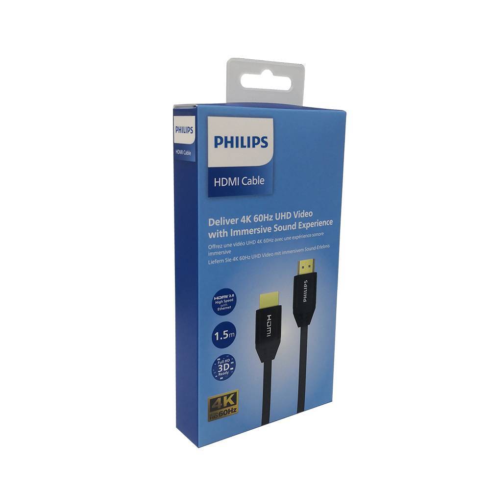Philips 1.5M 3M HDMI 2.0 Cable With Ethernet Arc Male to Male Support 4K UHD 60Hz SWV500 Shopee Malaysia