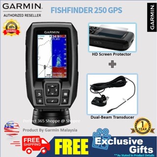 🇲🇾 Garmin Fish Finder 250 GPS / Striker 4 / FF 250 GPS - Marine GPS -  FishFinder c/w Sonar Transducer