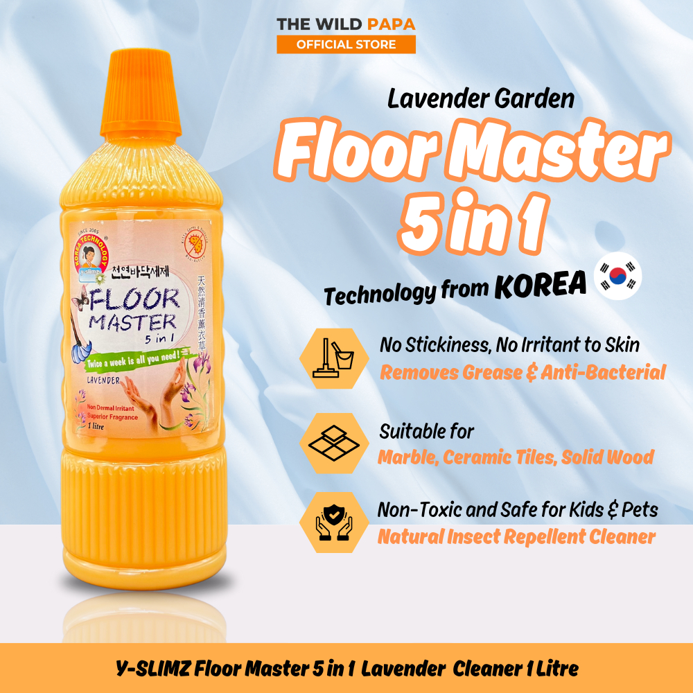 Y-Slimz Floor Master 5in1 Lavender Cleaner 1000ml (Natural Insect ...