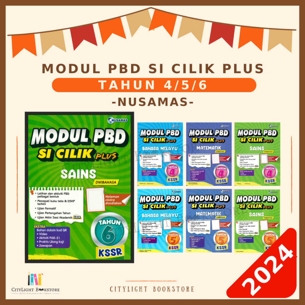 [CITYLIGHT] Buku Latihan 2024: Modul PBD Si Cilik Plus UASA KSSR Tahun ...