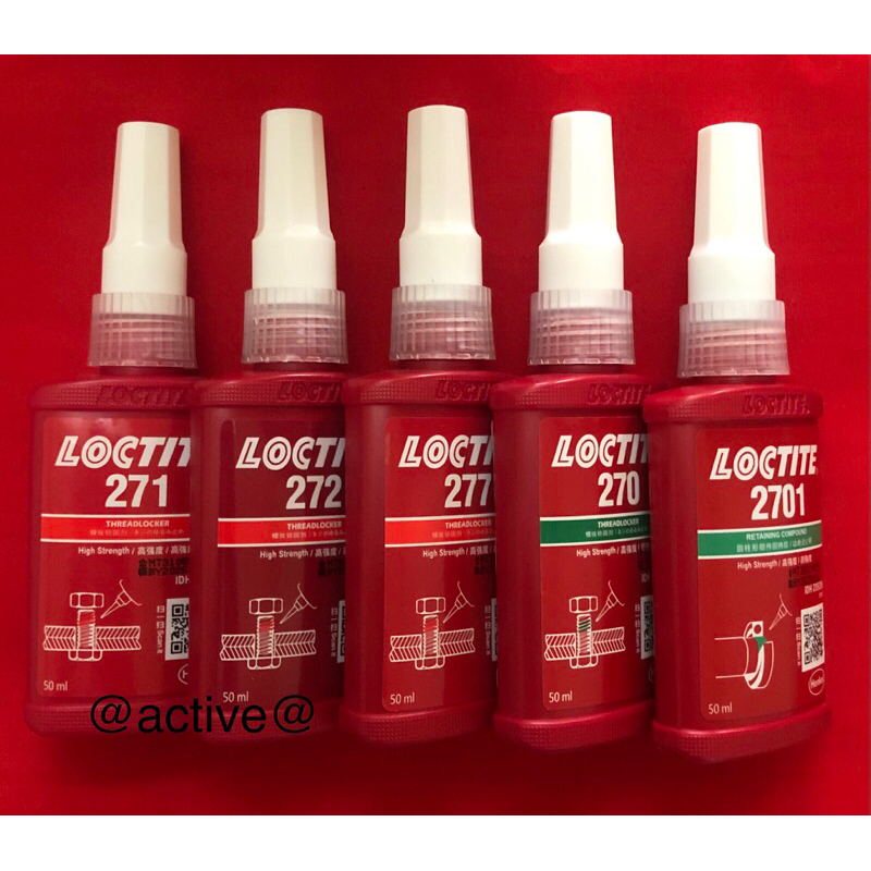 (Ready Stock ) *Loctite271 272 277 270 2701 Threadlocker