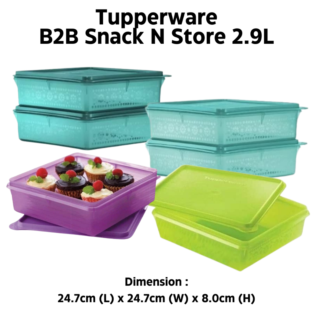 Tupperware B2B Snack n Store 2.9 liter ( 1 pcs) | Shopee Malaysia