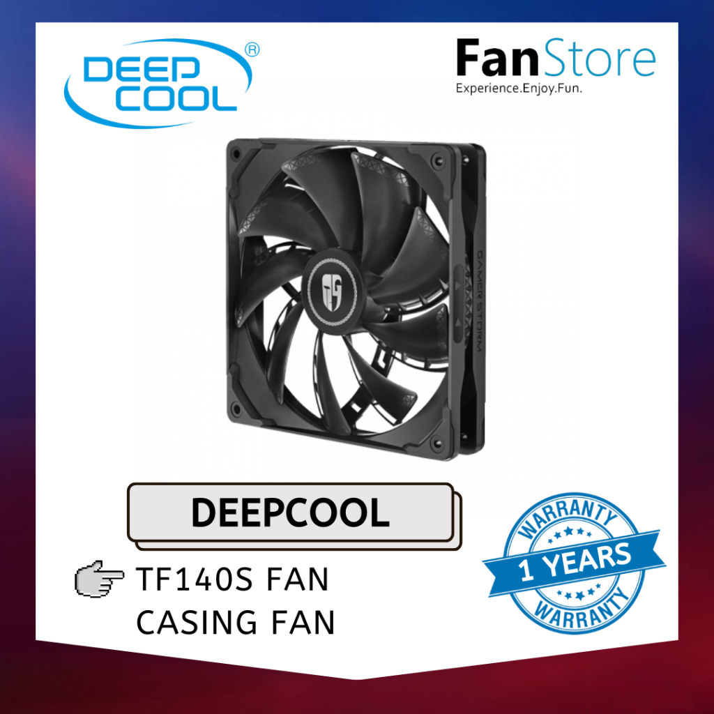 FANSTORE DEEPCOOL TF140S Fan, 3 IN 1 Case Fan 140mm 1600 RPM With Fan ...