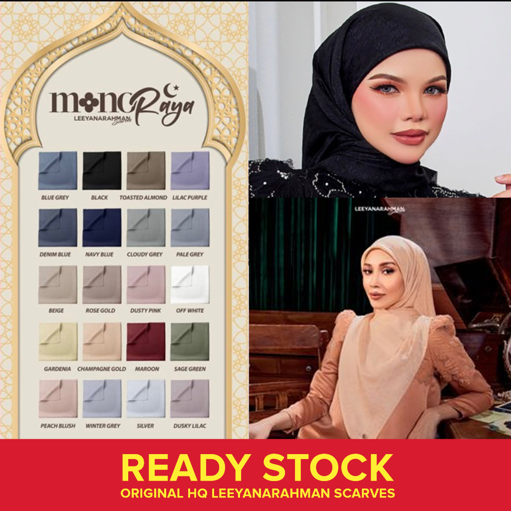 MonoRaya Leeyanarahman Scarves Bidang 45 Tudung Bawal Printed Cotton ...