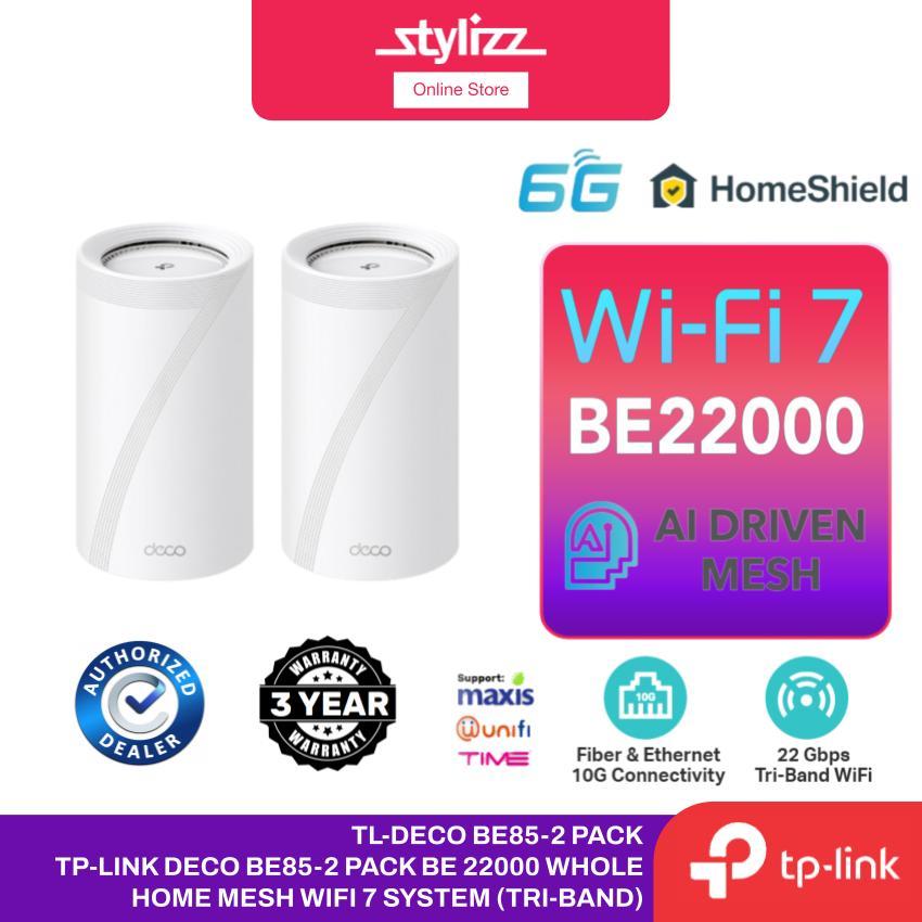 TP-Link BE22000 WiFi 7 Tri-Band Whole Home AI-Driven Mesh Wifi Router ...