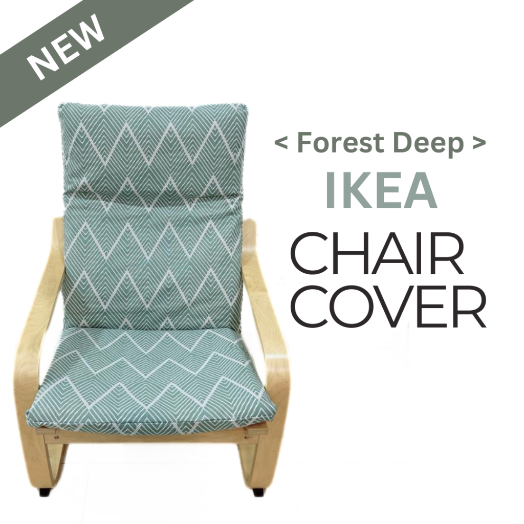 Ikea Poang Pello Chair Cushion Cover Slip On Covers Sarung Kerusi Ikea Custom Made Cushion Cover Forest Deep Shopee Malaysia