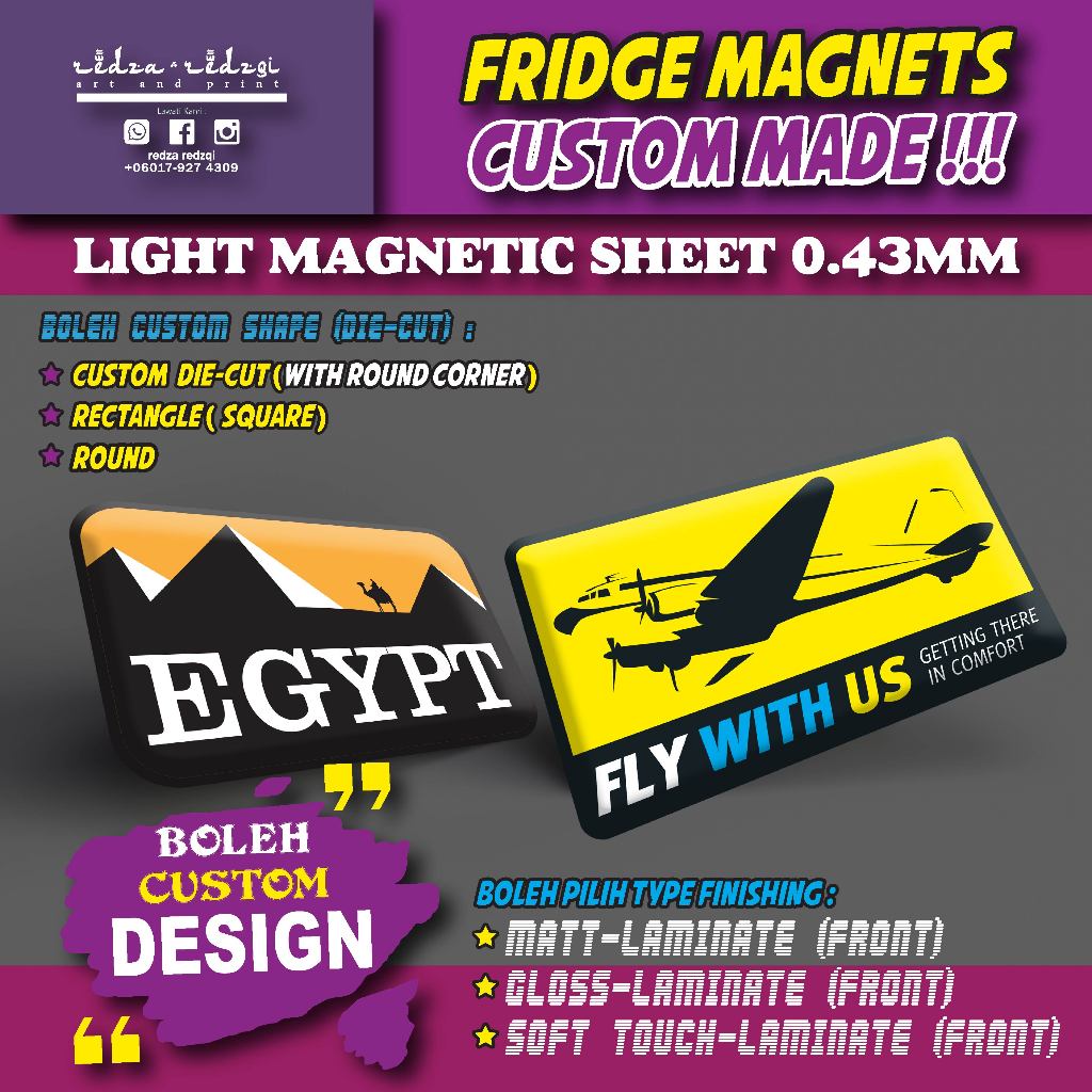 FRIDGE MAGNET CUSTOM MADE !!! | Shopee Malaysia