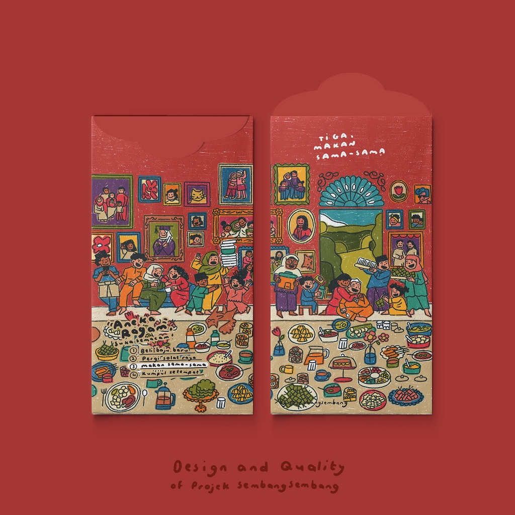 money packet - (10 pcs / pack) sampul duit raya aneka ragam, seka ...