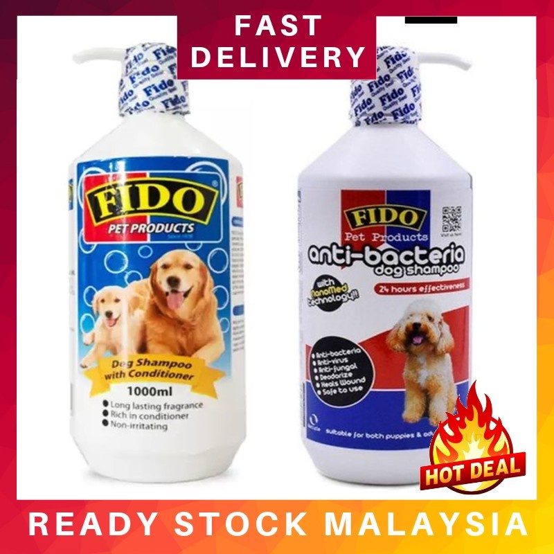 Fido Dog Shampoo 1000ml - (Fido Shampoo With Conditioner, Fido Anti ...